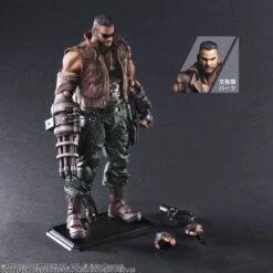 Square Enix Barret Wallace PLAY ARTS Kai Figure (Ver.2) - Final Fantasy VII Remake(Barret Wallace Play Arts Kai Figure Ver 2 Final Fantasy Vii Remake) -ICHIBA TOYS SHOP barret wallace play arts kai figure ver2 final fantasy vii remake figure square enix 212594