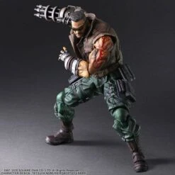 Square Enix Barret Wallace PLAY ARTS Kai Figure (Ver.2) - Final Fantasy VII Remake(Barret Wallace Play Arts Kai Figure Ver 2 Final Fantasy Vii Remake) -ICHIBA TOYS SHOP barret wallace play arts kai figure ver2 final fantasy vii remake figure square enix 527688