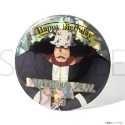Bartholomew Kuma HBD (2.9) Initial Hologram Tin Badge - ONE PIECE(Bartholomew Kuma Hbd 2 9 Initial Hologram Tin Badge One Piece)