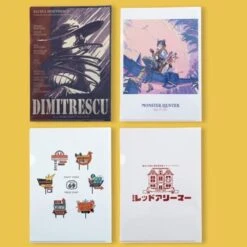 CAPCOM CREATERS LABEL Retro Style Design A4 Clear File (Set Of 4)(Capcom Creaters Label Retro Style Design A4 Clear File Set Of 4)