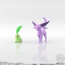 Chikorita & Espeon Pokémon Scale World Figure Johto Region 11(Chikorita Espeon Pokemon Scale World Figure Johto Region Bandai)