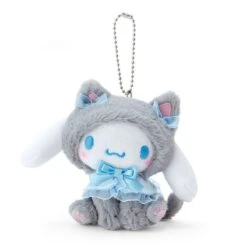 Cinnamoroll Dressed Up Cat Mascot Plush Keychain - Sanrio Characters(Cinnamoroll Dressed Up Cat Mascot Plush Keychain Sanrio Characters)