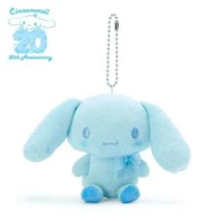 SANRIO Cinnamoroll Mascot Plush Keychain (Sky Blue Candy Design) - Cinnamoroll 20th Anniversary(Cinnamoroll Mascot Plush Keychain Sky Blue Candy Design Cinnamoroll 20th Anniversary)
