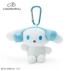 Cinnamoroll With Headphones (I.CINNAMOROLL) Mini Mascot Plush Keychain - Sanrio Characters(Cinnamoroll With Headphones I Cinnamoroll Mini Mascot Plush Keychain Sanrio Characters)