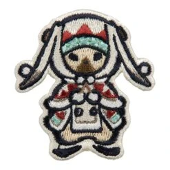 Felyne (Lagombi Equipment) Embroidery Sticker Patch - Monster Hunter Rise(Felyne Lagombi Equipment Embroidery Sticker Patch Monster Hunter Rise)