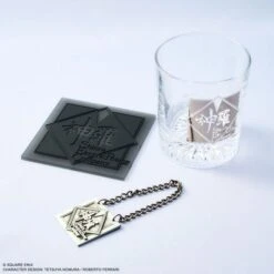 Square Enix Final Fantasy VII Rebirth Glass & Coaster Set Shinra Inc.(Final Fantasy Vii Rebirth Glass Coaster Set Shinra Inc)