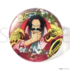 Gol D. Roger HBD (12.31) Initial Hologram Tin Badge - ONE PIECE(Gol D Roger Hbd 12 31 Initial Hologram Tin Badge One Piece)