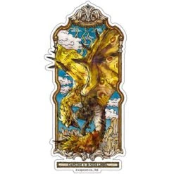 Gold Rathian CAPCOM×B-SIDE LABEL Sticker (Artwork) Monster Hunter(Gold Rathian Capcomxb Side Label Sticker Artwork Monster Hunter)