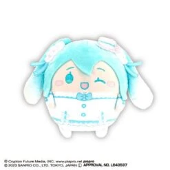Hatsune Miku Fuwakororin Plush (Cinnamoroll Costume) Msize E "Hatsune Miku X Cinnamoroll"(Hatsune Miku Fuwakororin Plush Cinnamoroll Costume Msize E Hatsune Miku X Cinnamoroll)