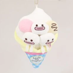 Ice Cream Crêpe Perona's Ghost Mascot Plush Keychain - SANJI No OYATSU(Ice Cream Crepe Peronas Ghost Mascot Plush Keychain Sanji No Oyatsu)