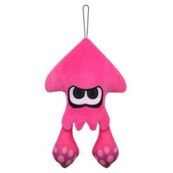 Inkling Squid Neon Pink Plush (S) SP14 Slatoon 2 ALL STAR COLLECTION(Inkling Squid Neon Pink Plush S Sp14 Slatoon 2 All Star Collection)