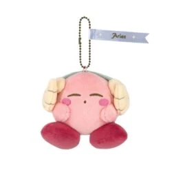 Kirby Zodiac Sign Aries Mascot Plush Keychain KIRBY Horoscope Collection(Kirby Zodiac Sign Aries Mascot Plush Keychain Kirby Horoscope Collection)