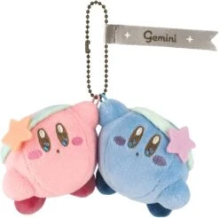 Kirby Zodiac Sign Gemini Mascot Plush Keychain Kirby Horoscope Collection(Kirby Zodiac Sign Gemini Mascot Plush Keychain Kirby Horoscope Collection)