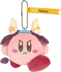 Kirby Zodiac Sign Taurus Mascot Plush Keychain Kirby Horoscope Collection(Kirby Zodiac Sign Taurus Mascot Plush Keychain Kirby Horoscope Collection)