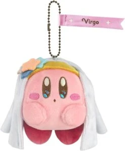 Kirby Zodiac Sign Virgo Mascot Plush Keychain Kirby Horoscope Collection(Kirby Zodiac Sign Virgo Mascot Plush Keychain Kirby Horoscope Collection)