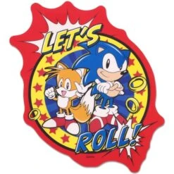 LET'S ROLL! Travel Sticker (6) - Sonic The Hedgehog(Lets Roll Travel Sticker 6 Sonic The Hedgehog)