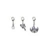 Litwick, Lampent, Chandelure - National Pokédex Metal Charm Keychain #607, #608, #609(Litwick Lampent Chandelure National Pokedex Metal Charm Keychain 607 608 609) -ICHIBA TOYS SHOP litwick lampent chandelure national pokedex metal charm keychain 607 608 609 keychain pokemon center 344576