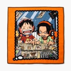 Luffy & Ace Hand Towel - Mugiwara Space - ONE PIECE(Luffy Ace Hand Towel Mugiwara Space One Piece)