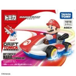 Mario & Standard Kart Drift Starter Set - Drift TOMICA X Mario Kart(Mario Standard Kart Drift Starter Set Drift Tomica X Mario Kart) -ICHIBA TOYS SHOP mario standard kart drift starter set drift tomica x mario kart figure takara tomy 865992