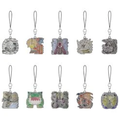 CAPCOM Monster Icon Metal Keychain - Monster Hunter Wilds (10Pcs/BOX)(Monster Icon Metal Keychain Monster Hunter Wilds 10pcs Box)