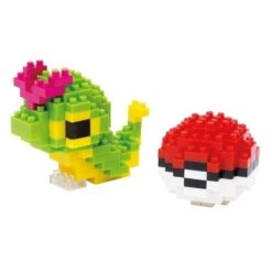 Nanoblock NBPM-010 Caterpie & Poké Ball(Nanoblock Nbpm 010 Caterpie Poke Ball)
