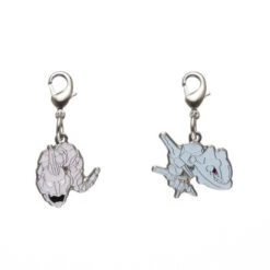 Onix, Steelix - National Pokédex Metal Charm #095, #208(Onix Steelix National Pokedex Metal Charm 095 208)