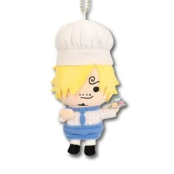 Pâtissier Sanji Mascot Plush Keychain Ver.2 - SANJI No OYATSU(Patissier Sanji Mascot Plush Keychain Ver 2 Sanji No Oyatsu)