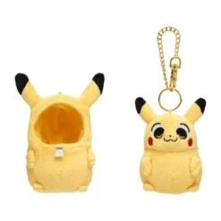 Pikachu (by Bkub Okawa) Mascot Plush Keychain(Pikachu By Bkub Okawa Mascot Plush Keychain) -ICHIBA TOYS SHOP pikachu by bkub okawa mascot plush keychain keychain pokemon center 557554