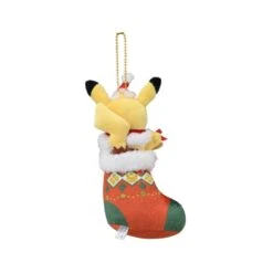 Pikachu Mascot Plush Keychain Paldea’s Christmas Market(Pikachu Mascot Plush Keychain Paldea S Christmas Market) -ICHIBA TOYS SHOP pikachu mascot plush keychain paldeas christmas market mascot plush keychain pokemon center 305910