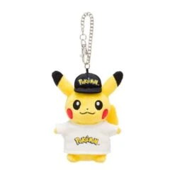 Pikachu Mascot Plush Keychain Pokémon Logo(Pikachu Mascot Plush Keychain Pokemon Logo)