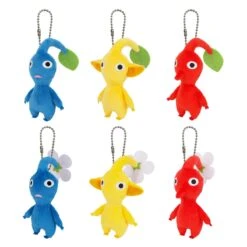 PIKMIN Plush Mascot Keychain 6pcs (Full Box)(Pikmin Push Mascot Keychain 6pcs Full Box)