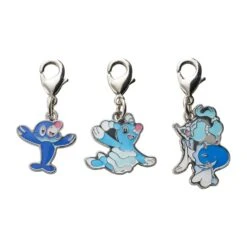 Popplio, Brionne, Primarina - National Pokédex Metal Charm Keychain #728, #729, #730(Popplio Brionne Primarina National Pokedex Metal Charm Keychain 728 729 730)