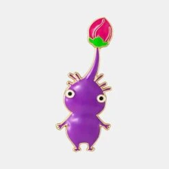 NINTENDO Purple PIKMIN Badge(Purple Pikmin Badge)