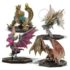 Capcom Figure Builder CUBE (Rathalos, Zinogre, Malzeno, Amatsu) - Monster Hunter - (BOX/4Pcs)(Capcom Figure Builder Cube Rathalos Zinogre Malzeno Amatsu Monster Hunter Box 4pcs)