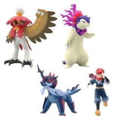 Rei & Hisuian Typhlosion & Hisuian Samurott & Hisuian Decidueye Pokémon Scale World Figure Hisui Region(Rei Hisuian Typhlosion Hisuian Samurott Hisuian Decidueye Pokemon Scale World Figure Hisui Region)