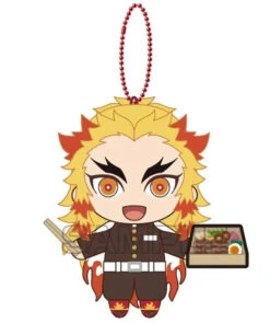 Rengoku Kyojuro Buruburuzu Mascot Plush Keychain Demon Slayer: Kimetsu No Yaiba(Rengoku Kyojuro Buruburuzu Mascot Plush Keychain Demon Slayer Kimetsu No Yaiba)