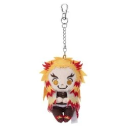Rengoku Kyojuro Mascot Plush Keychain Chokkori-San Demon Slayer: Kimetsu No Yaiba(Rengoku Kyojuro Mascot Plush Keychain Chokkori San Demon Slayer Kimetsu No Yaiba)
