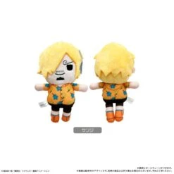 Sanji Mascot Plush Keychain Petit Fuwa Vol.9 - ONE PIECE(Sanji Mascot Plush Keychain Petit Fuwa Vol 9 One Piece)