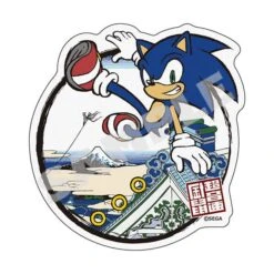 Sega Sonic Sticker "Asakusa Rooftop Scenery" - Japanese Sonic(Sonic Sticker Asakusa Rooftop Scenery Japanese Sonic)