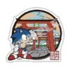 Sega Sonic Sticker "The Great Torii Gate Of Haneda Scenery" - Japanese Sonic(Sonic Sticker The Great Torii Gate Of Haneda Scenery Japanese Sonic) -ICHIBA TOYS SHOP sonic sticker the great torii gate of haneda scenery japanese sonic sticker sega 583128