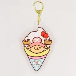Strawberry Cream Crêpe Chopper Acrylic Keychain - SANJI No OYATSU(Strawberry Cream Crepe Chopper Acrylic Keychain Sanji No Oyatsu)