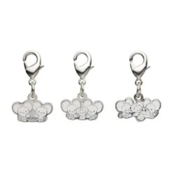 Tandemaus, Maushold - National Pokédex Metal Charm Keychain #924, #925(Tandemaus Maushold National Pokedex Metal Charm Keychain 924 925)