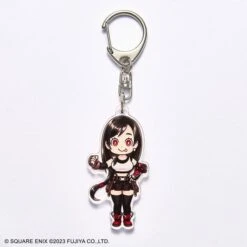 Square Enix Tifa Acrylic Keychain FINAL FANTASY VII EVER CRISIS × Peko & Poko(Tifa Acrylic Keychain Final Fantasy Vii Ever Crisis X Peko Poko)