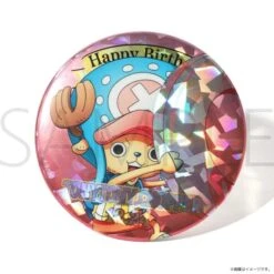 Tony Tony Chopper HBD (12.24) Initial Hologram Tin Badge - ONE PIECE(Tony Tony Chopper Hbd 12 24 Initial Hologram Tin Badge One Piece)