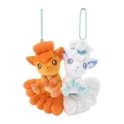Vulpix ＆ Alolan Vulpix Paired Mascot Plush (Magnetic) - Nitamono Doushi (Look Alike) Pokémon!(Vulpix Alolan Vulpix Paired Mascot Plush Magnetic Nitamono Doushi Look Alike Pokemon)