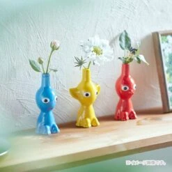 NINTENDO Yellow PIKMIN Single Flower Vase(Yellow Pikmin Single Flower Vase) -ICHIBA TOYS SHOP yellow pikmin single flower vase household product nintendo 140991