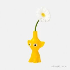 NINTENDO Yellow PIKMIN Single Flower Vase(Yellow Pikmin Single Flower Vase) -ICHIBA TOYS SHOP yellow pikmin single flower vase household product nintendo 744848