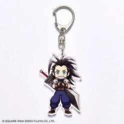Square Enix Zack Acrylic Keychain FINAL FANTASY VII EVER CRISIS × Peko & Poko(Zack Acrylic Keychain Final Fantasy Vii Ever Crisis X Peko Poko)