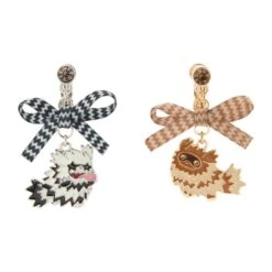 Zigzagoon & Galarian Zigzagoon Earrings - Nitamono Doushi (Look Alike) Pokémon!(Zigzagoon Galarian Zigzagoon Earrings Nitamono Doushi Look Alike Pokemon)