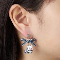 Zigzagoon & Galarian Zigzagoon Earrings - Nitamono Doushi (Look Alike) Pokémon!(Zigzagoon Galarian Zigzagoon Earrings Nitamono Doushi Look Alike Pokemon) -ICHIBA TOYS SHOP zigzagoon galarian zigzagoon earrings nitamono doushi look alike pokemon earrings pokemon center 610810